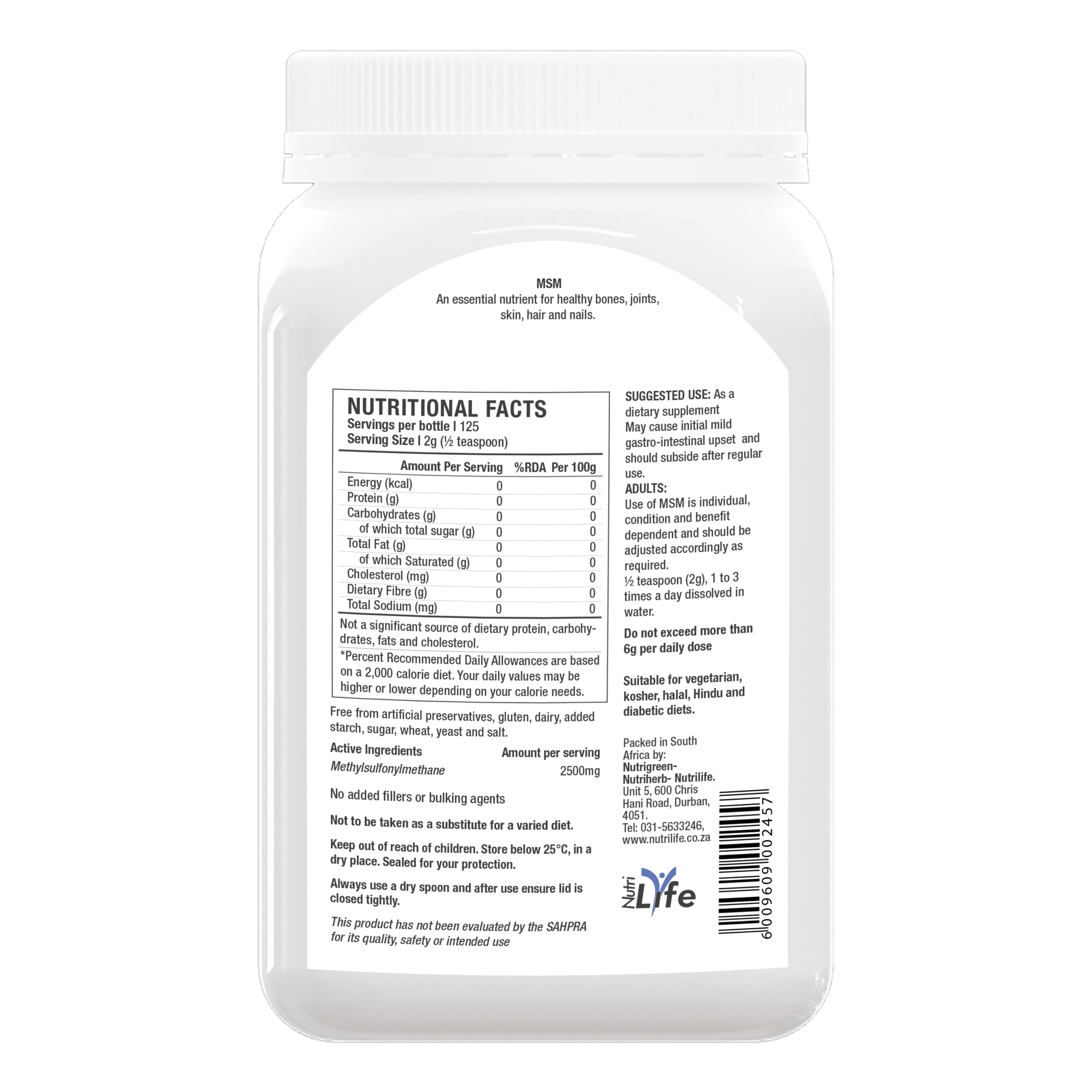 MSM - Methylsulfonylmethane